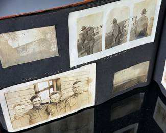 Rare WWI US Soldier's Photo Album - Signal Corps & Personal - Western Front 1917-1919