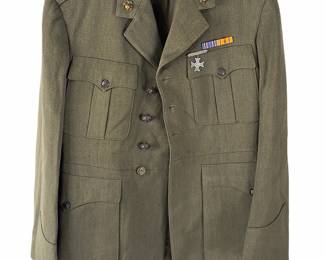 WWII USMC 2nd Marine Division Officer Uniform Jacket - Lt. Broni S. Macys, 1940