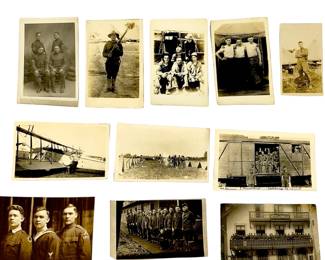 Rare Lot of 25 WWI SOLDIER RPPC Photos - Vintage Military History