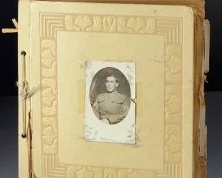 WWI US 3rd Division Marne Soldier Photo Album, Medals, Diary & Papers