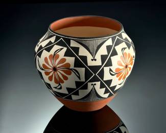Lolita Concho Acoma Polychrome Pot Native American Pottery L. Concho 88