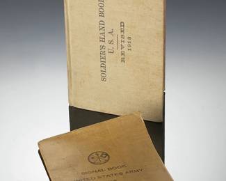WWI Era US Army Signal & Soldier's Handbook 1916 & 1918 Military Manuals