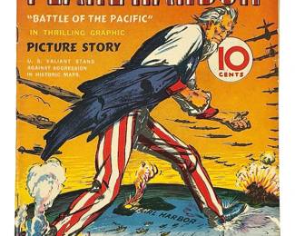 Vintage 1942 Remember Pearl Harbor WWII Comic Book Uncle Sam Jack Binder