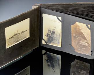 WWI US Naval USS Wyoming Dreadnought Photo Album 1917-1918 North Sea