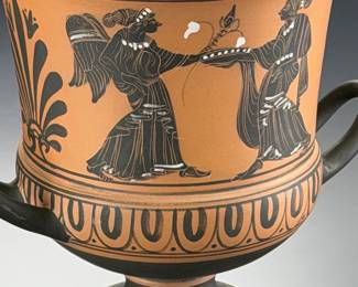 Nicola Bonfrate Grottaglie Italy Greek Black-Figure Terracotta Reproduction Vase