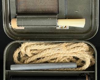 Original WWII British Lee Enfield .303 Rifle Cleaning Kit - Complete Field Set