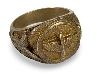 WWII US Army Air Corps Soldier's Ring - Vintage Military Memorabilia Sz 11.25