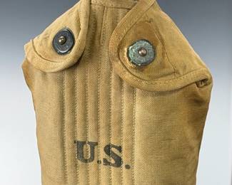 WWI US Army 1918 Canteen & Cover Set - Vintage Military Collectible