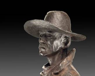 JOE BEELER Rangers Challenge Original Bronze Western Cowboy Sculpture 28/30