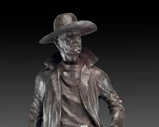 JOE BEELER Rangers Challenge Original Bronze Western Cowboy Sculpture 28/30