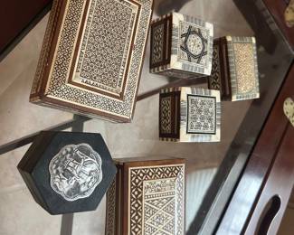 Inlaid boxes