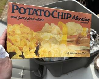 vintage 1970s Ronco Potato Chip Machine and Fancy Food Slicer