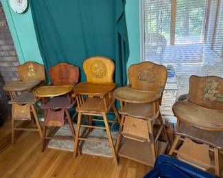 Antique high chairs