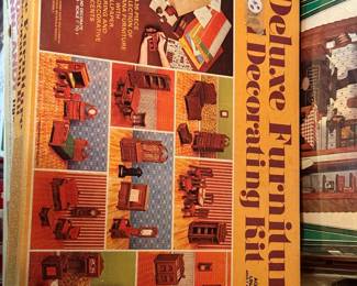 vintage Skilcraft Deluxe Furniture and Decorating Kit from the 1970s