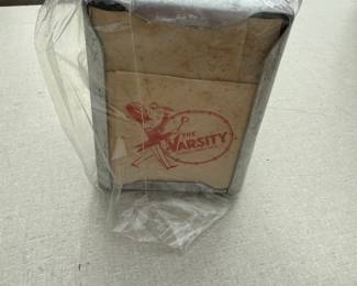 vintage napkin dispenser is from The Varsity