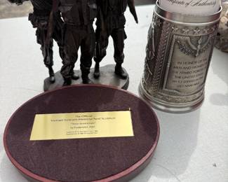 collectible sculpture titled "Three Servicemen" by Frederick E. Hart, authorized by the Vietnam Veterans Memorial Fund