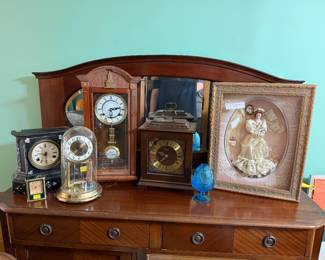 A beautiful German Welby clock and Franklin Mint Elaine The Gibson Girl