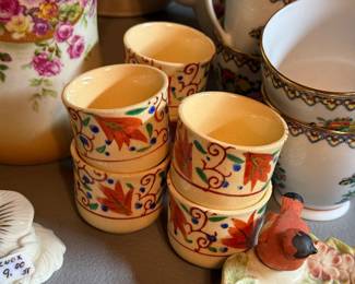 vintage Japanese teacups, also known as yunomi