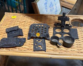 Cast iron stove not assembled