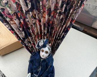 Green Gables Creations Porcelain Doll with Fan 