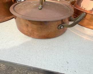 vintage copper pots
