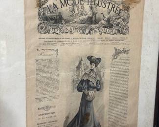 Antique newspaper French 1904