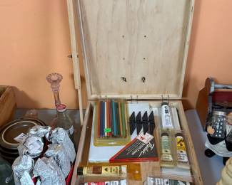 Desk easel art kit