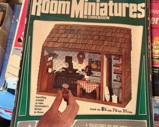 vintage "Old Time Room Miniatures" kitchen kit by Arrow