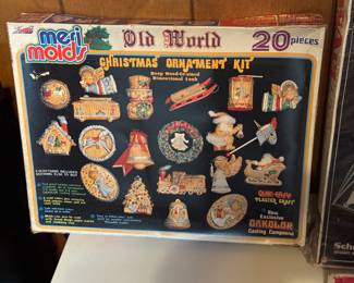 vintage 1980s Meri Molds Old World Christmas Ornament Kit
