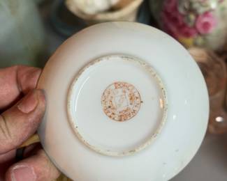 Vintage ACF Japanese 4” Porcelain Floral Trinket Dish