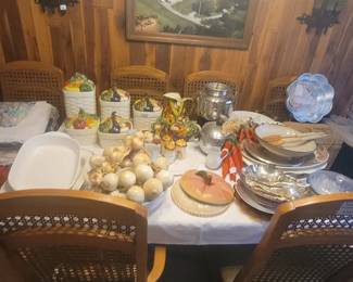 Vintage chair dining table 