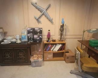 China, Lenox crystal glassware, Bibles 