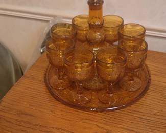 Vintage decanter set