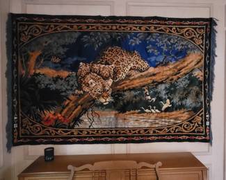 Vintage velvet tapestry 