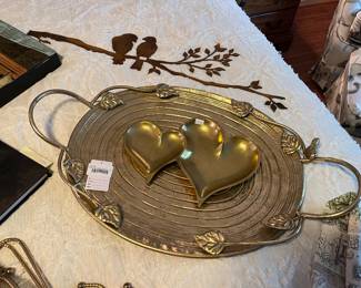 Metal Handled Tray 