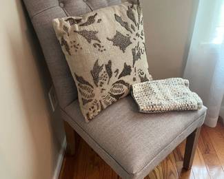Accent Chair, Decorative Pillow 
