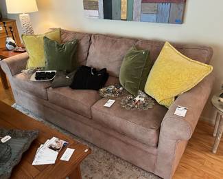 Sofa, Decorative Pillows 