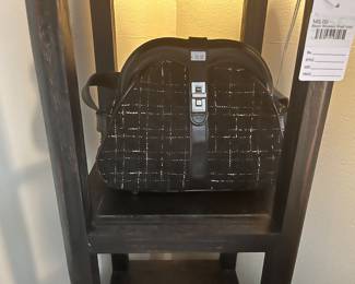 Black Wooden Shelf Unit 