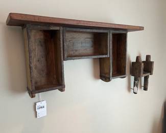 Vtg Wooden Shelf