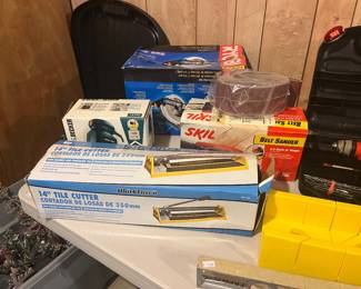 Tile Cutter, Belt Sander