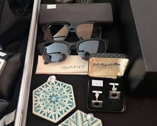 Cufflinks, Christmas Ornaments, Sunglasses 