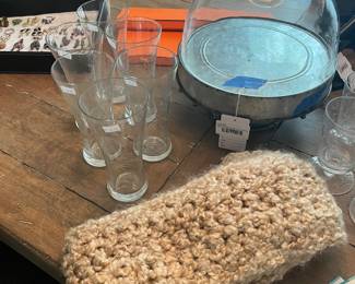 Glass Sets, Glass Lidded Stand