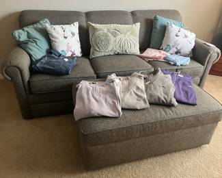 Sofa, Decorative Pillows 