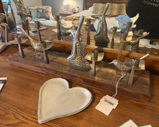 Pottery Barn Rustic Candelabras 