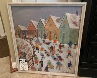 Salvatore Te Desco Winter Scene Print 