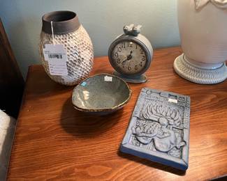 Textured Decorative Pottery Vase 