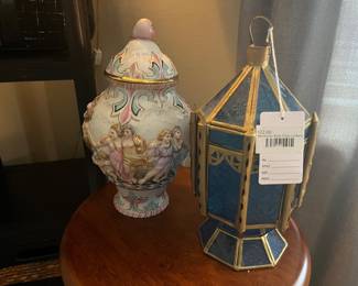 Moroccan Style Glass Lantern 