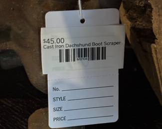 Cast Iron Dachshund Boot Scraper 