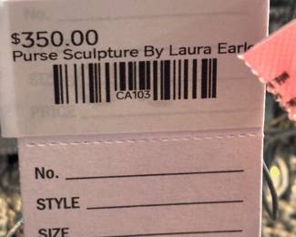 Purse Sculpture By Laura Earle 