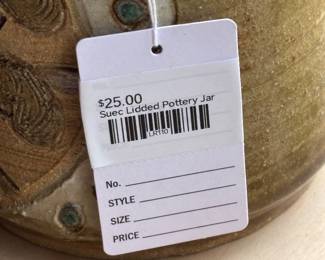 Suec Lidded Pottery Jar 